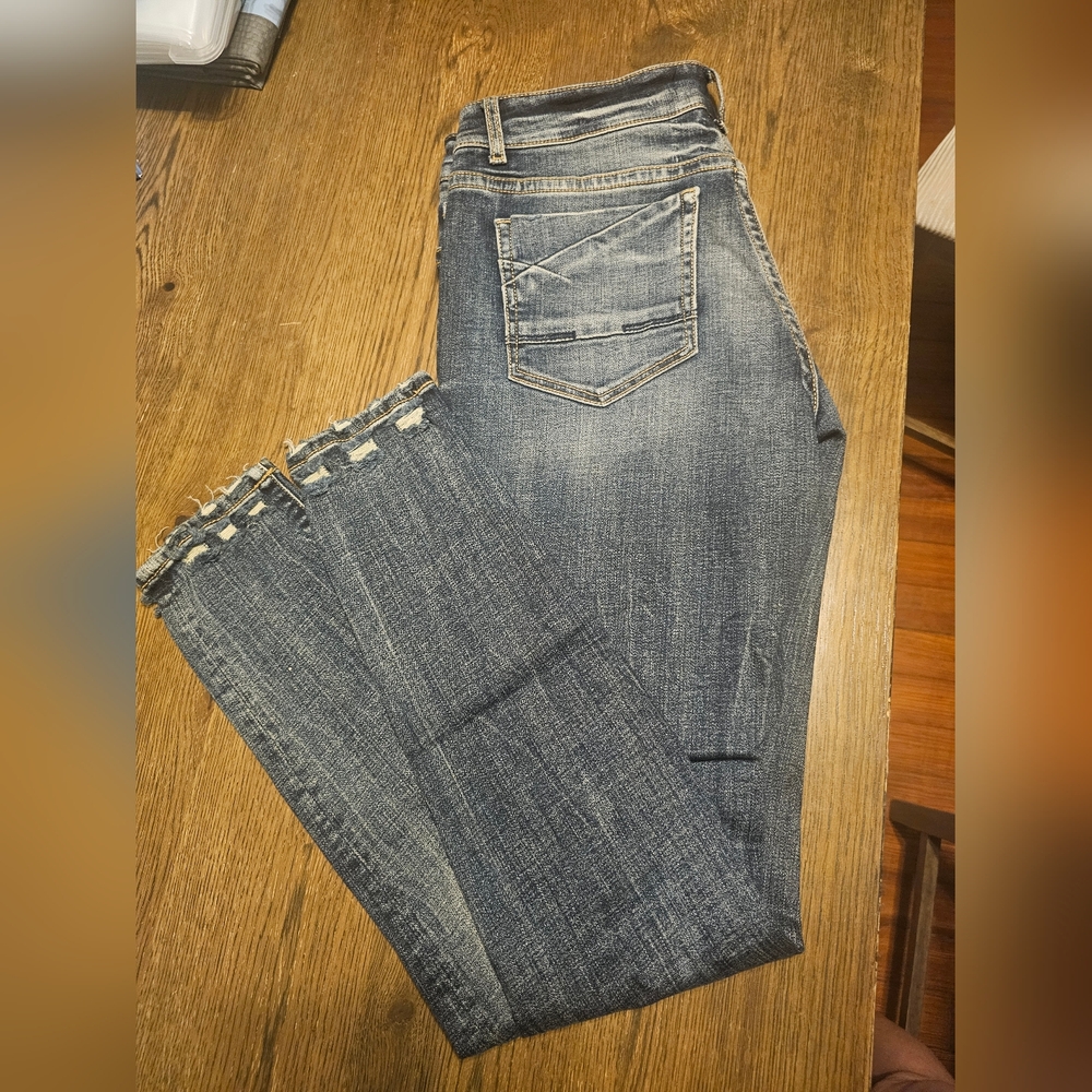 Women’s Blue Distressed BKE Jeans